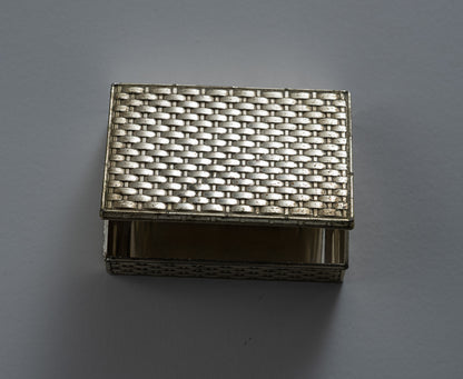 SILVER-PLATED METAL BOX