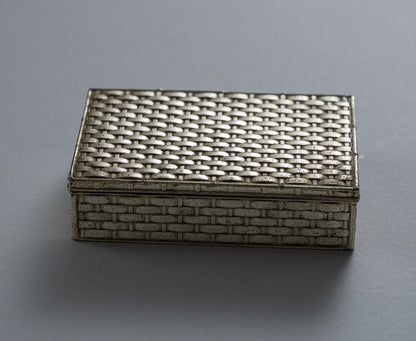 SILVER-PLATED METAL BOX