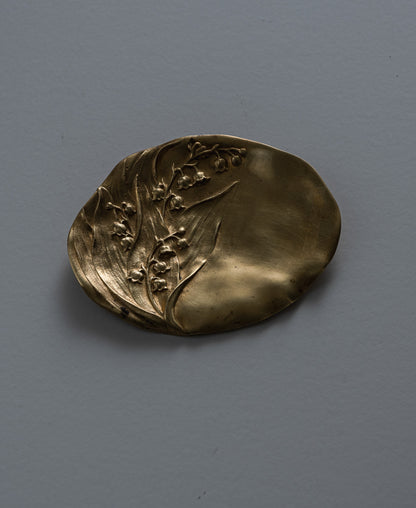 ART NOUVEAU GILT BRONZE TRINKET TRAY