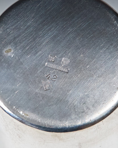 SILVER-PLATED METAL TUMBLER, 1950s