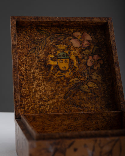 DECORATIVE WOODEN BOX, ART DECO, 1930s