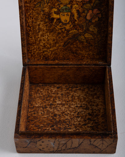 DECORATIVE WOODEN BOX, ART DECO, 1930s