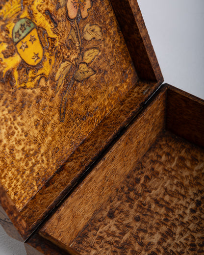 DECORATIVE WOODEN BOX, ART DECO, 1930s