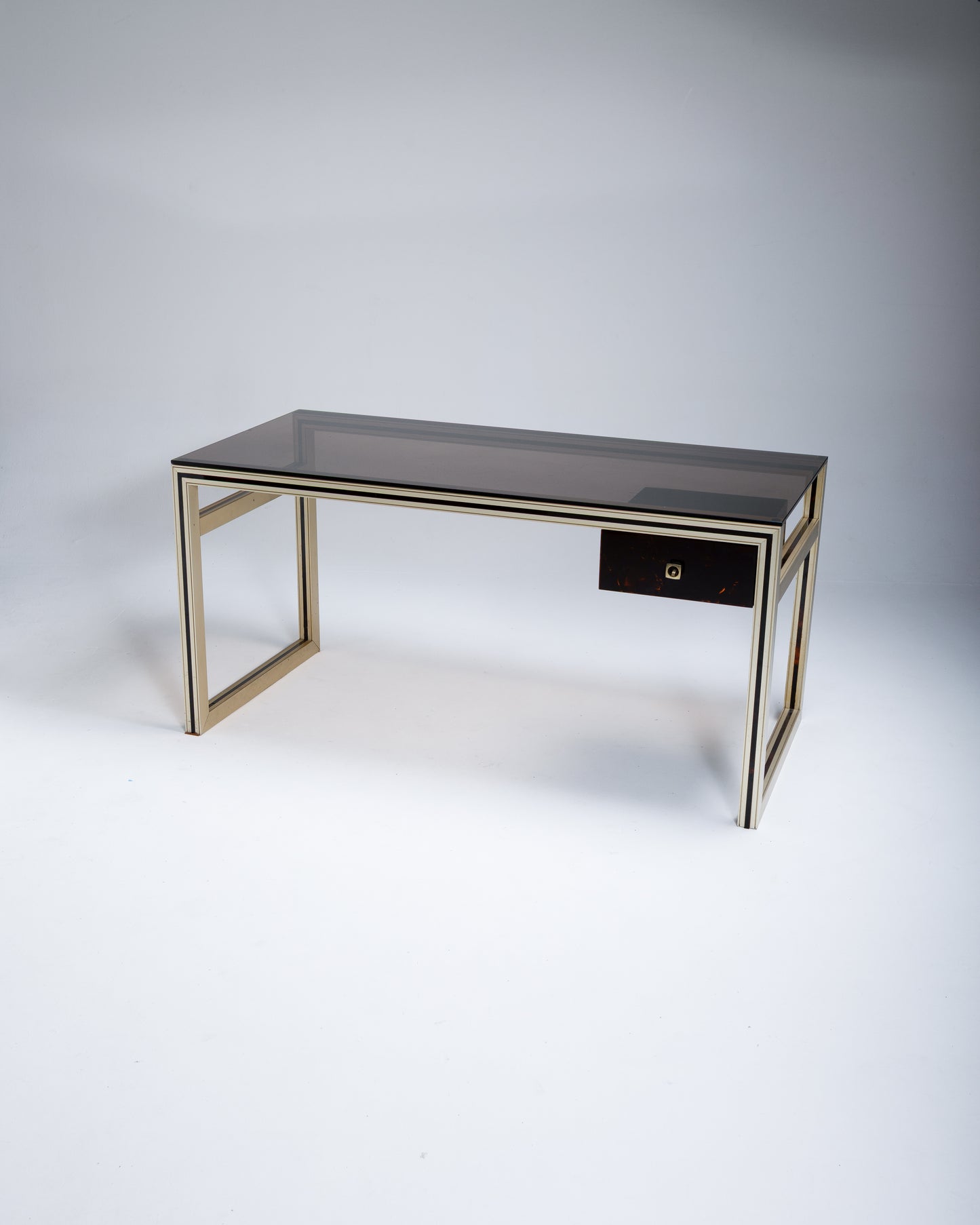 TORTOISE SHELL LUCITE DESK