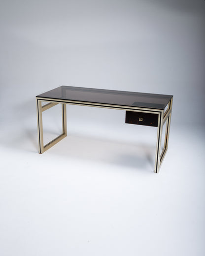 TORTOISE SHELL LUCITE DESK