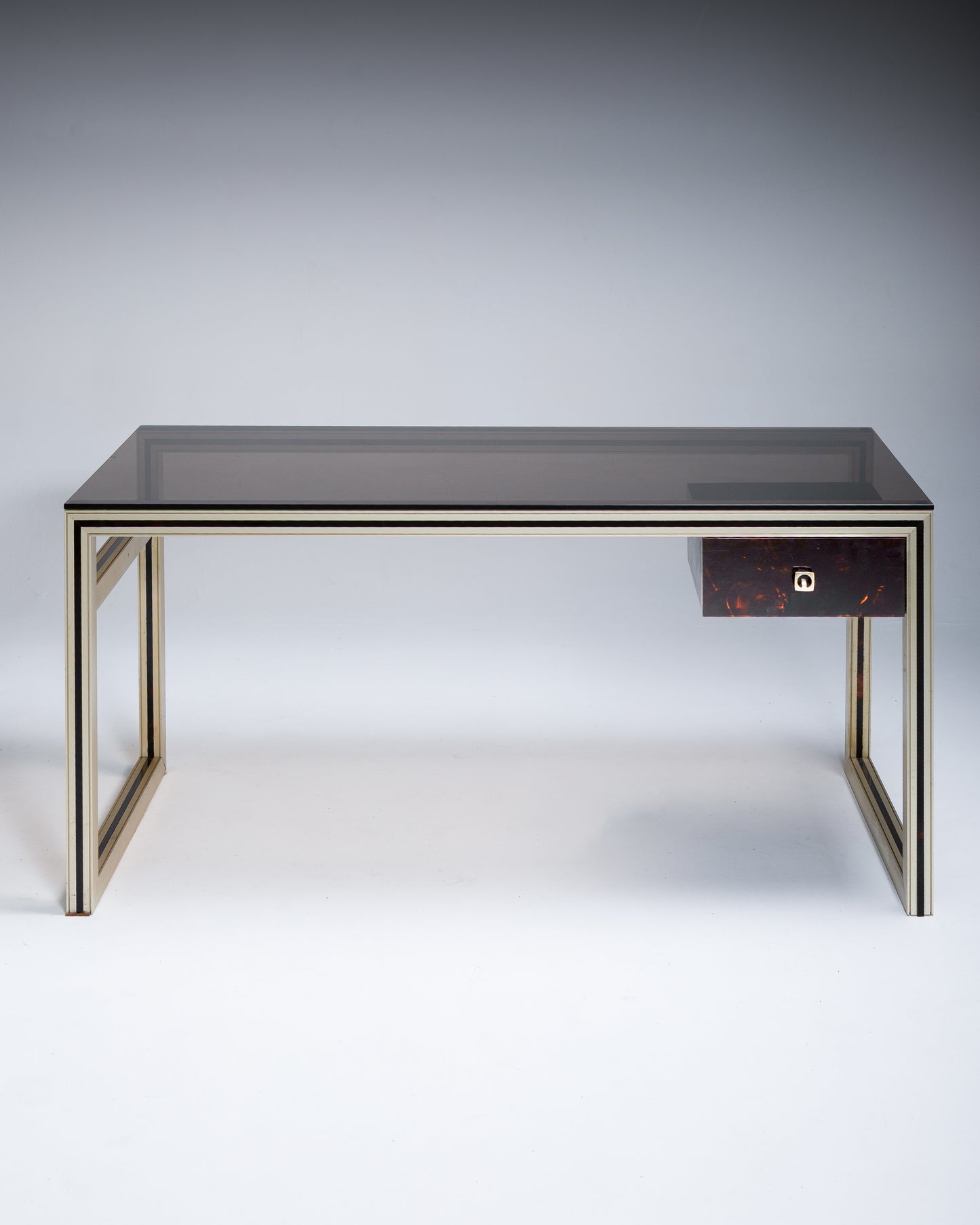 TORTOISE SHELL LUCITE DESK