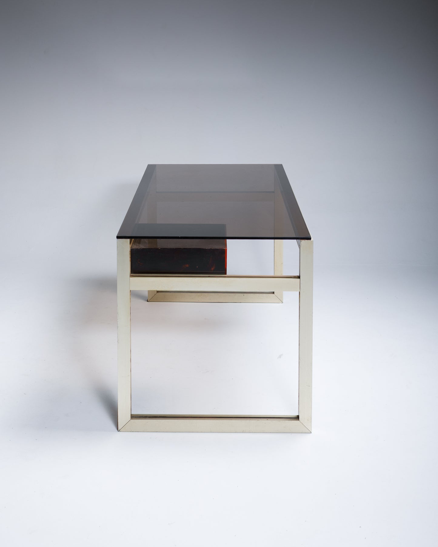 TORTOISE SHELL LUCITE DESK