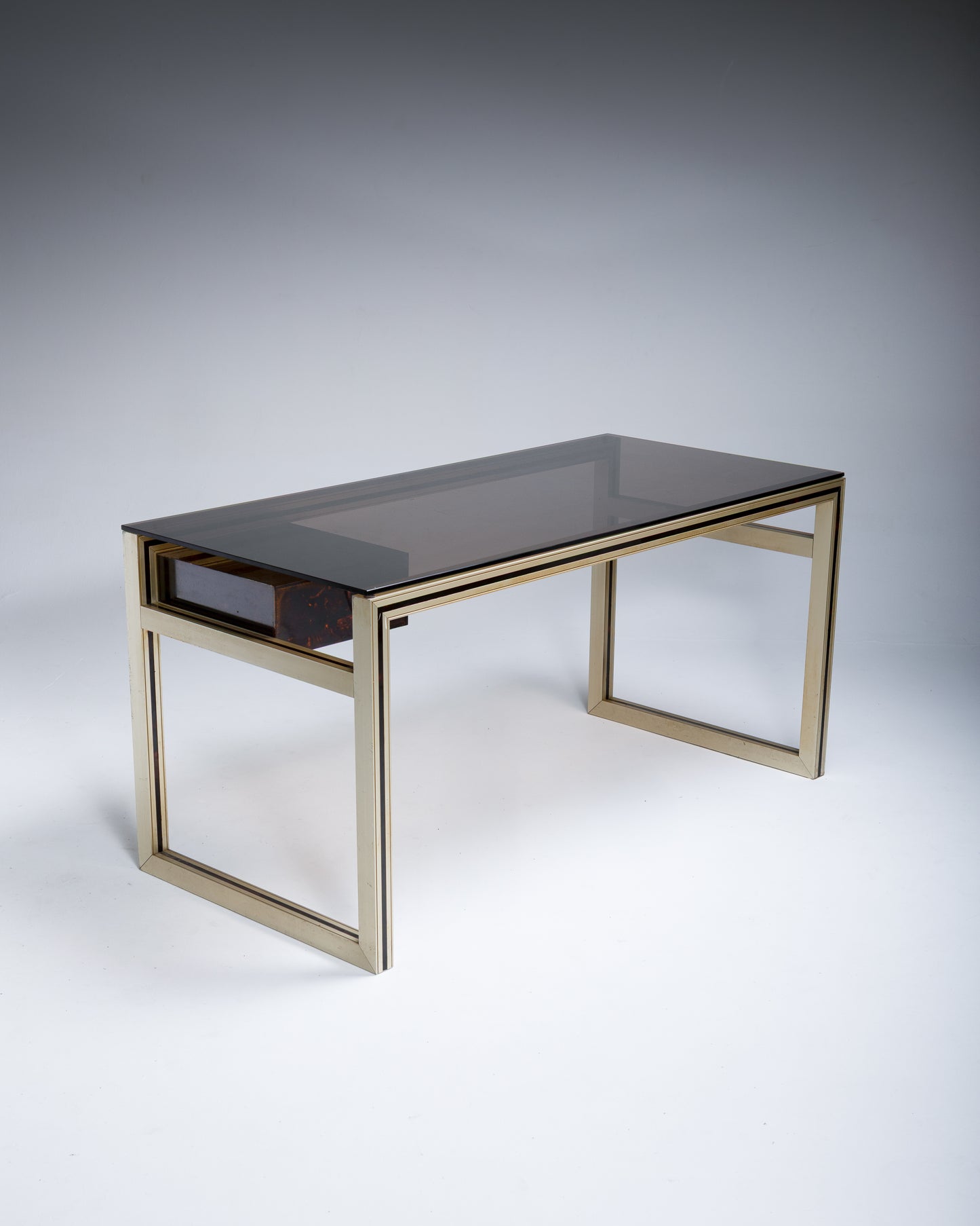 TORTOISE SHELL LUCITE DESK