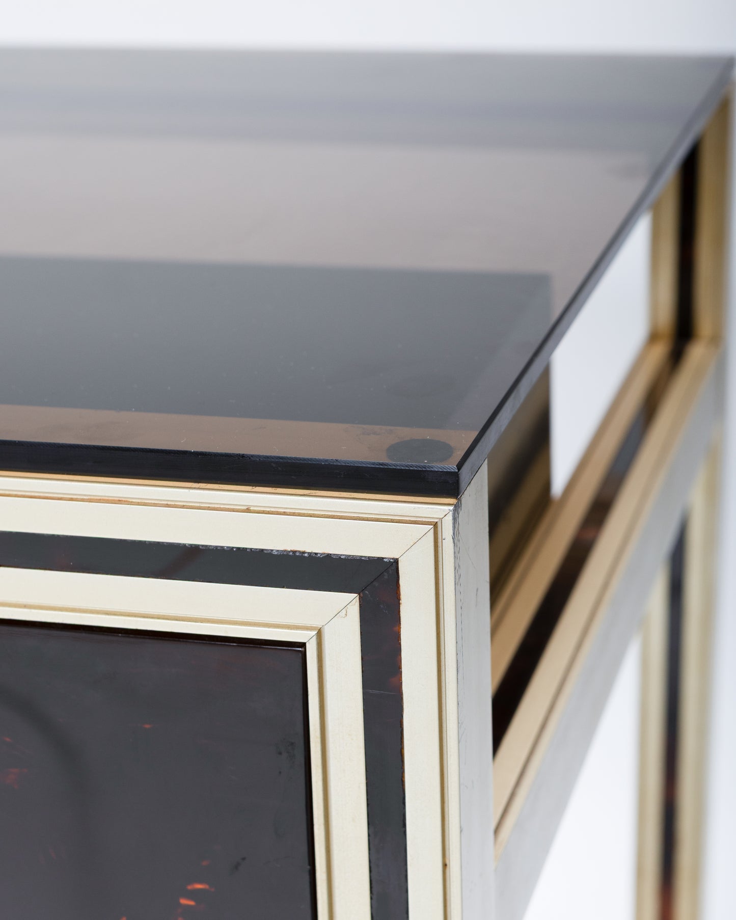 TORTOISE SHELL LUCITE DESK