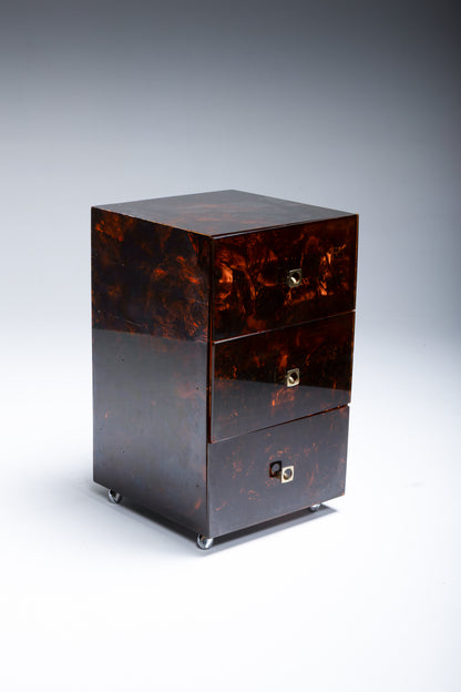 TORTOISE SHELL LUCITE DESK
