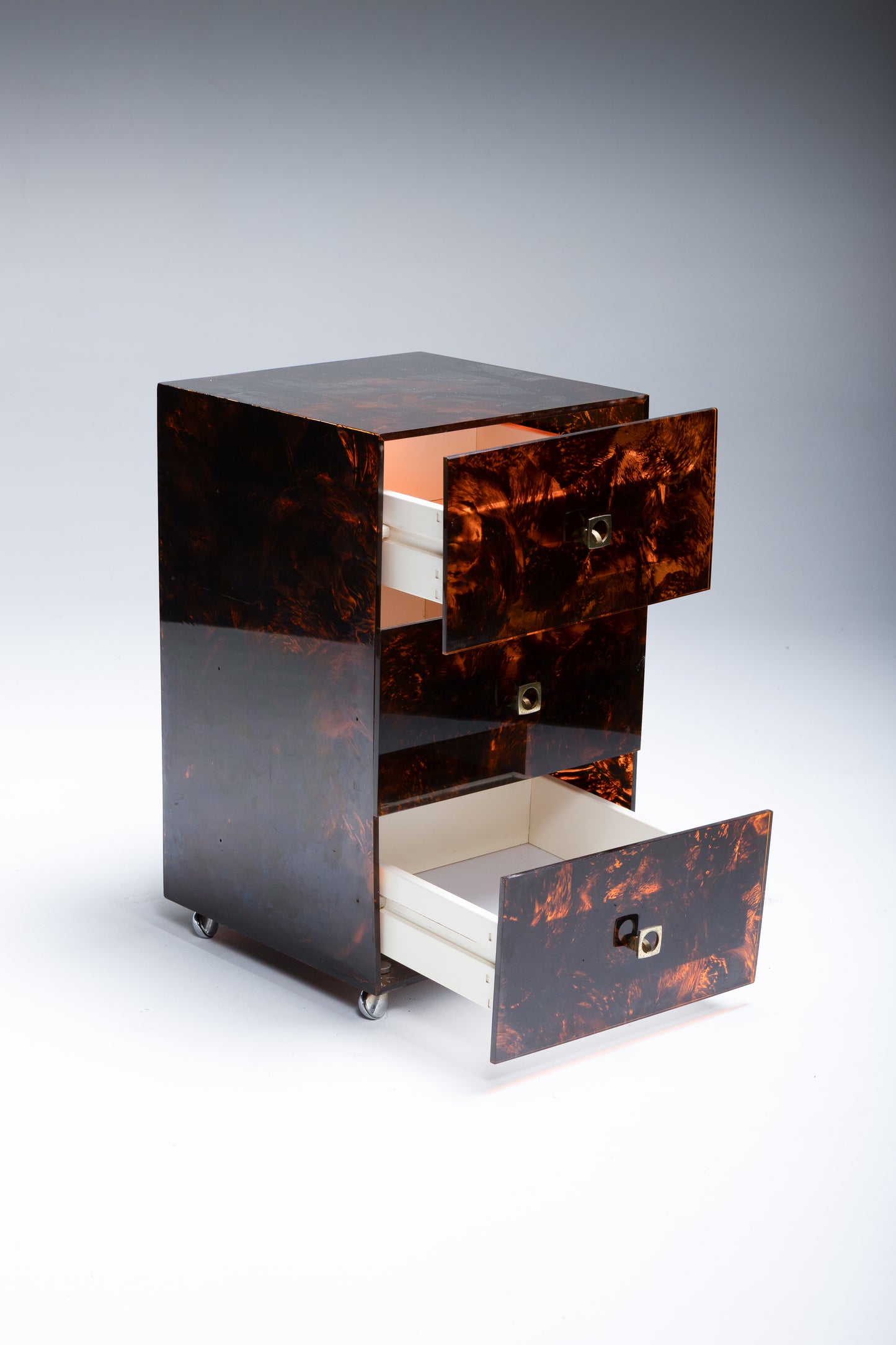 TORTOISE SHELL LUCITE DESK