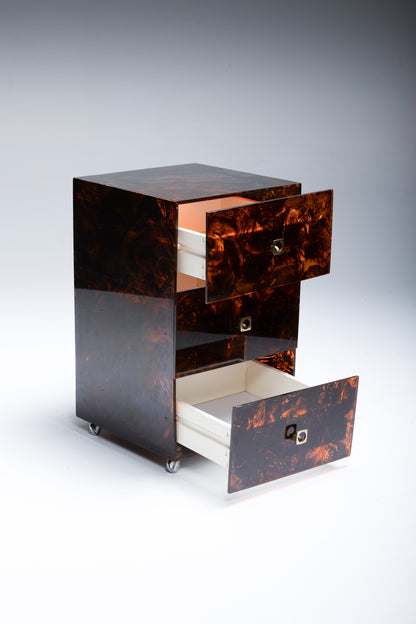 TORTOISE SHELL LUCITE DESK