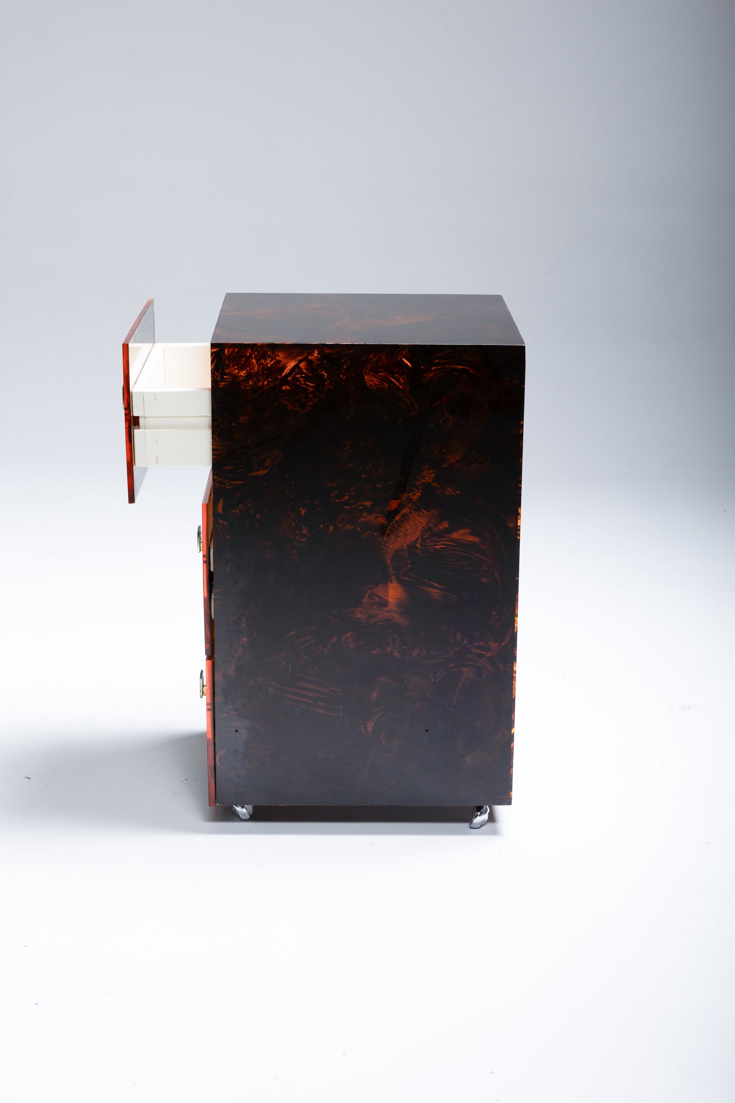 TORTOISE SHELL LUCITE DESK