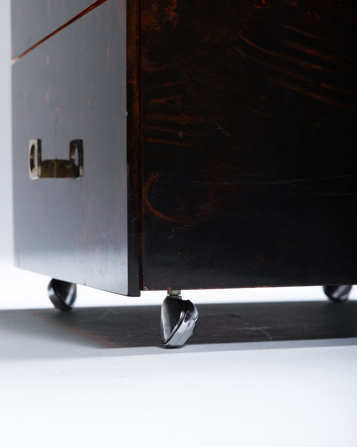 TORTOISE SHELL LUCITE DESK