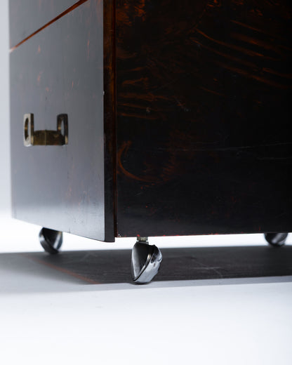 TORTOISE SHELL LUCITE DESK