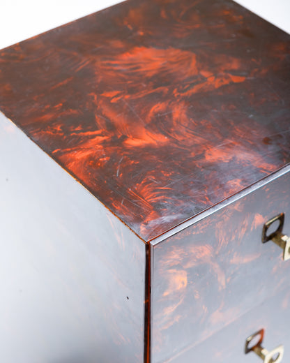TORTOISE SHELL LUCITE DESK
