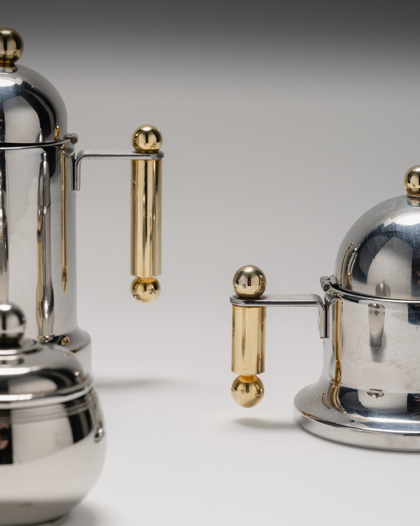 SERVICE A CAFÉ EN INOX, 1980s