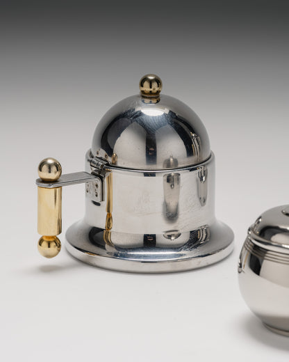 SERVICE A CAFÉ EN INOX, 1980s