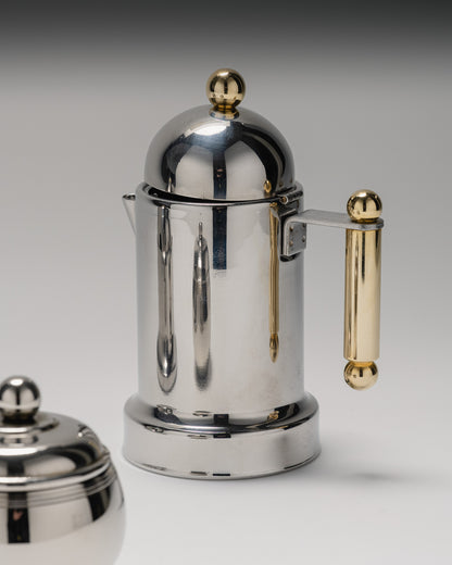 SERVICE A CAFÉ EN INOX, 1980s