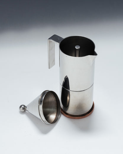 CAFETIÈRE EN MÉTAL LA CONICA, ALDO ROSSI, ALESSI, 1980s