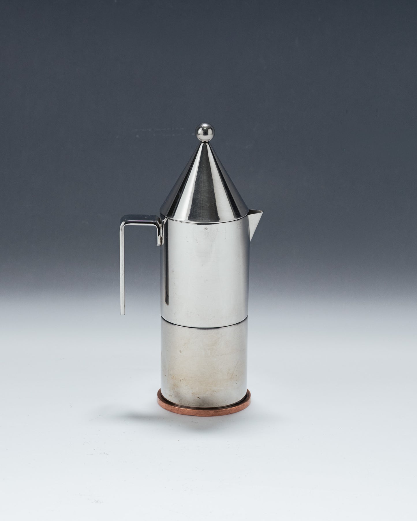 CAFETIÈRE EN MÉTAL LA CONICA, ALDO ROSSI, ALESSI, 1980s