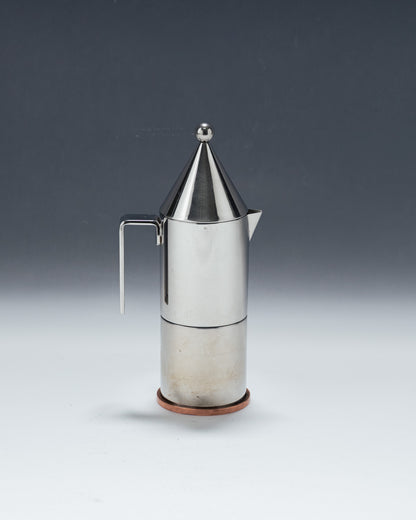 CAFETIÈRE EN MÉTAL LA CONICA, ALDO ROSSI, ALESSI, 1980s