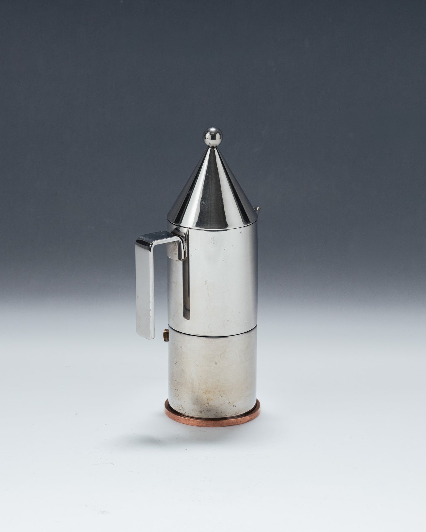 CAFETIÈRE EN MÉTAL LA CONICA, ALDO ROSSI, ALESSI, 1980s