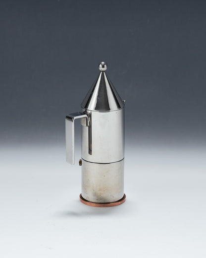 CAFETIÈRE EN MÉTAL LA CONICA, ALDO ROSSI, ALESSI, 1980s
