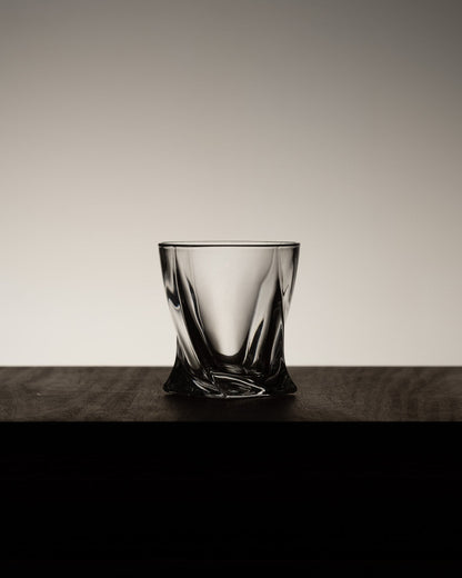 SET OF 6 QUADRO CRYSTAL WHISKEY GLASSES, 1990s