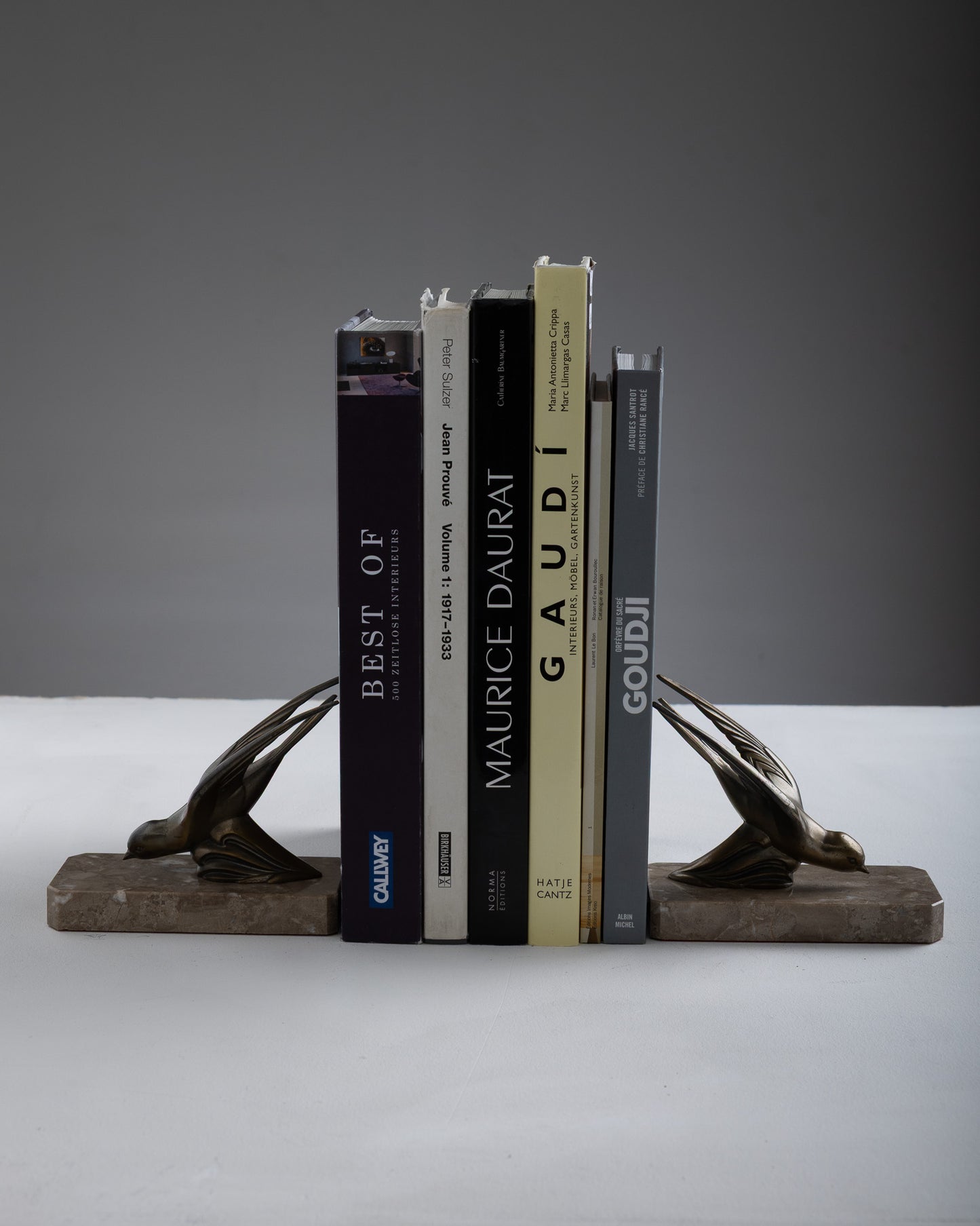 PAIR OF SWALLOW BOOKENDS, 1930s