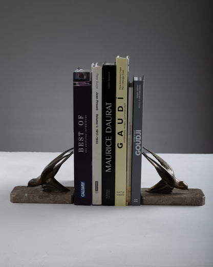 PAIR OF SWALLOW BOOKENDS, 1930s