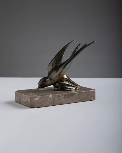 PAIR OF SWALLOW BOOKENDS, 1930s