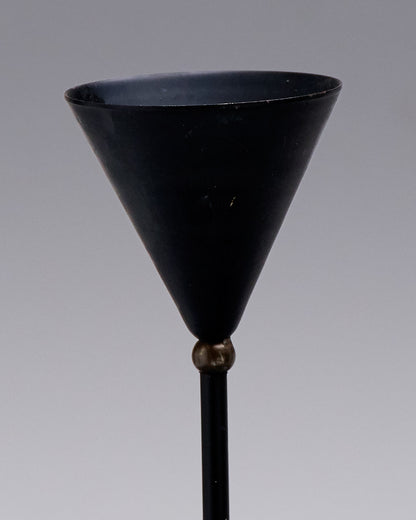 PAIRE DE BOUGEOIRS EN MÉTAL MEMPHIS, 1980s