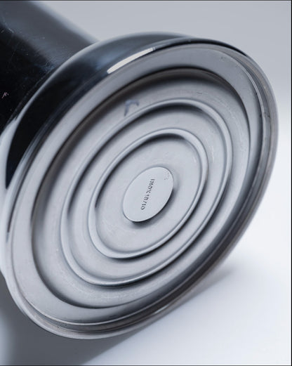 SERVICE A CAFÉ EN INOX ET LAITON, 1980s