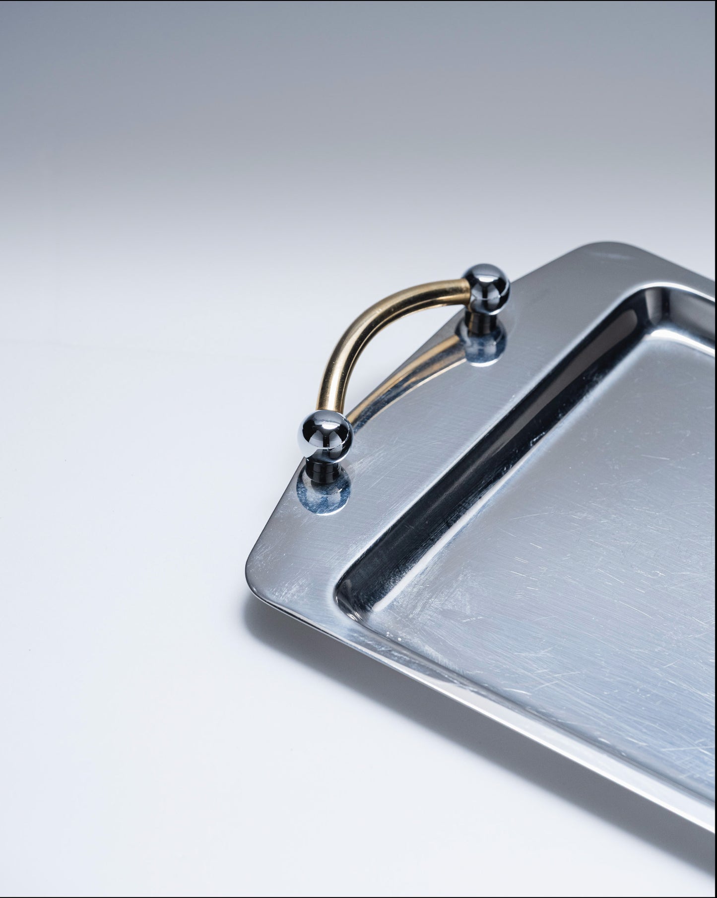 SERVICE A CAFÉ EN INOX ET LAITON, 1980s