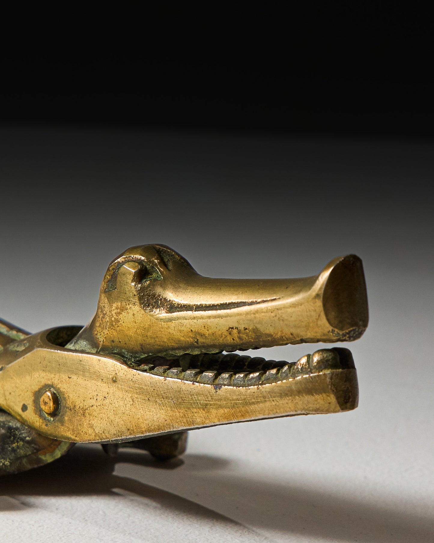 LARGE BRASS NUTCRACKER, 1960s