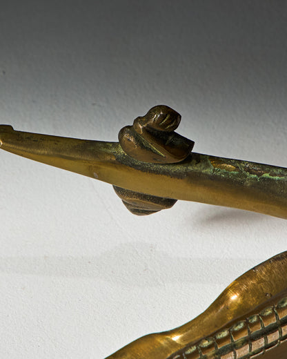 LARGE BRASS NUTCRACKER, 1960s