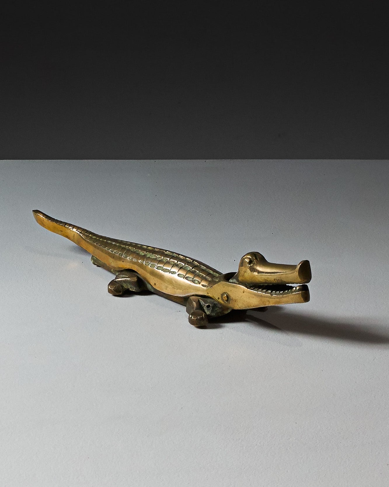 LARGE BRASS NUTCRACKER, 1960s