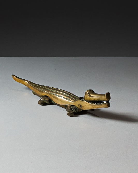 LARGE BRASS NUTCRACKER, 1960s