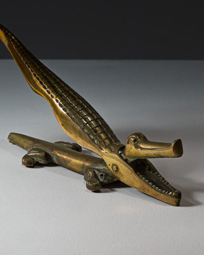 LARGE BRASS NUTCRACKER, 1960s