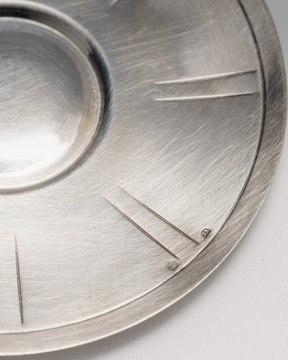 Pair of silver-plated metal coffee cups, 1960s