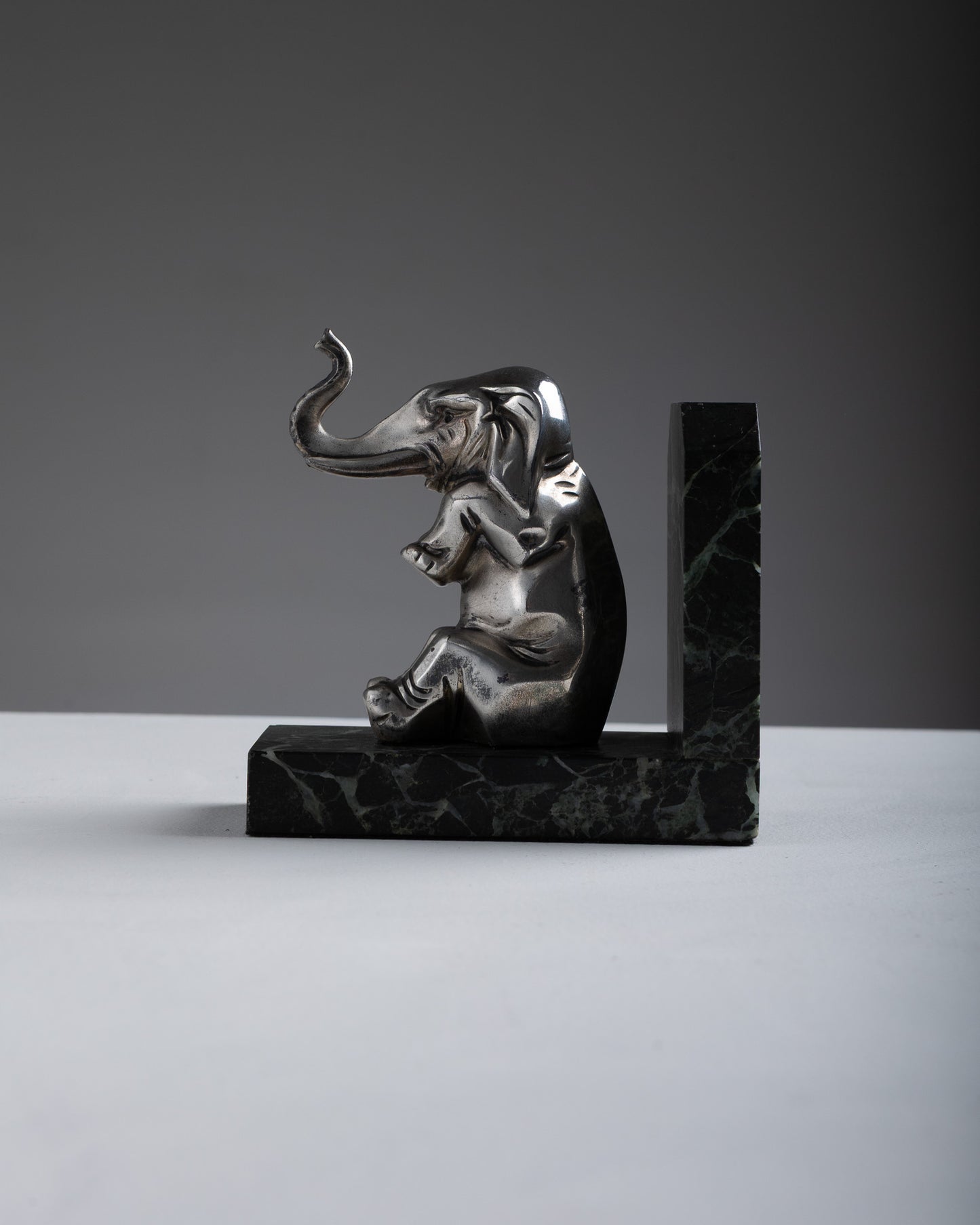 ELEPHANT BOOKENDS, 1930s