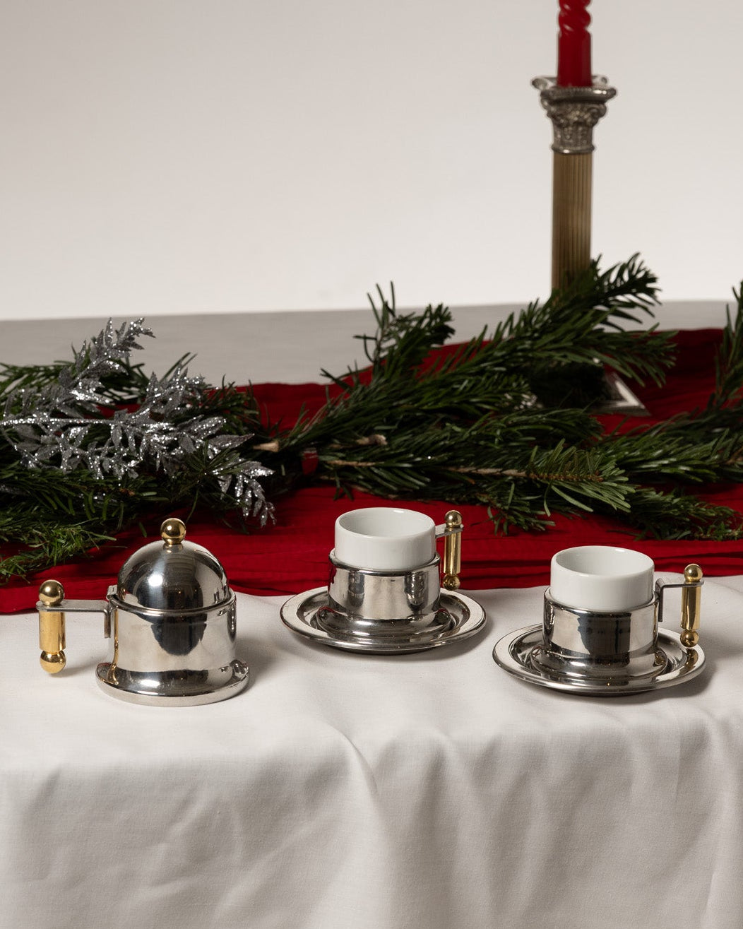 Metal coffee service, VEV GIGA, 1980s