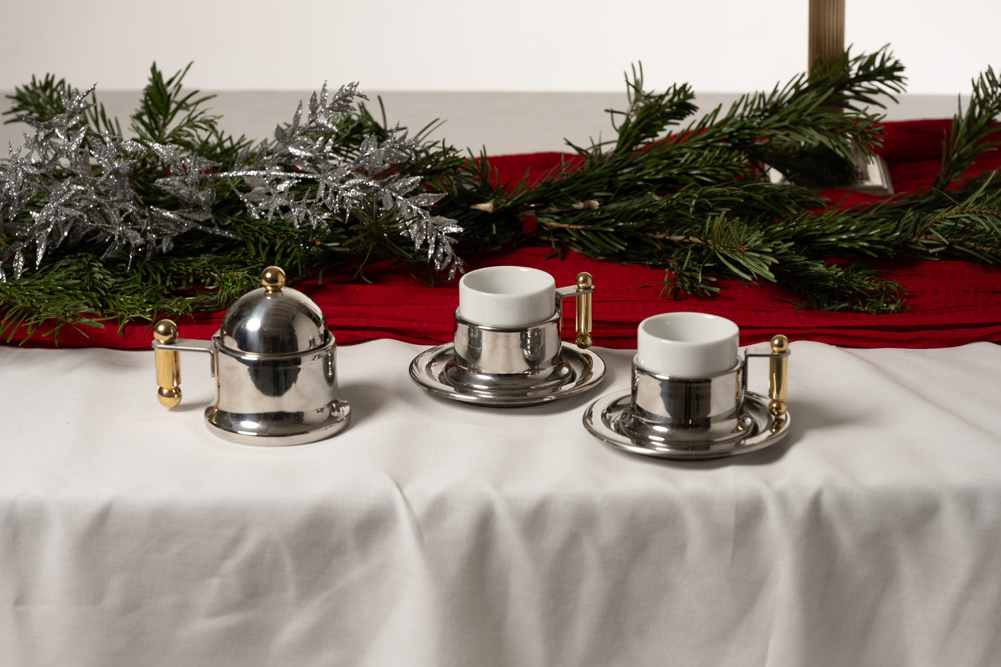 Metal coffee service, VEV GIGA, 1980s