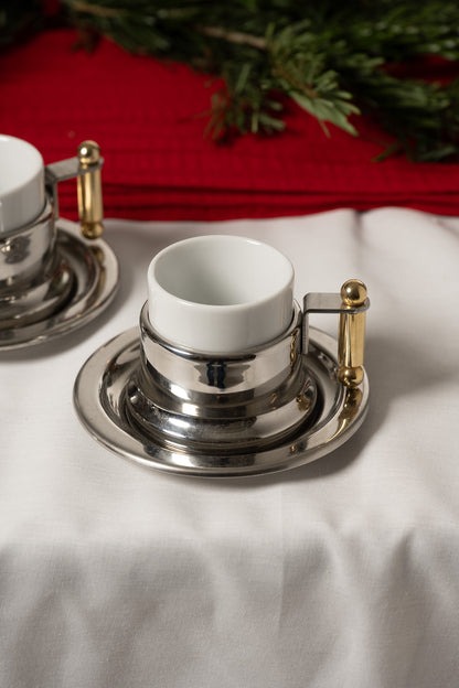 Metal coffee service, VEV GIGA, 1980s