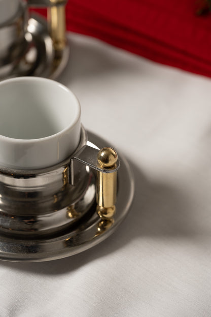 Metal coffee service, VEV GIGA, 1980s