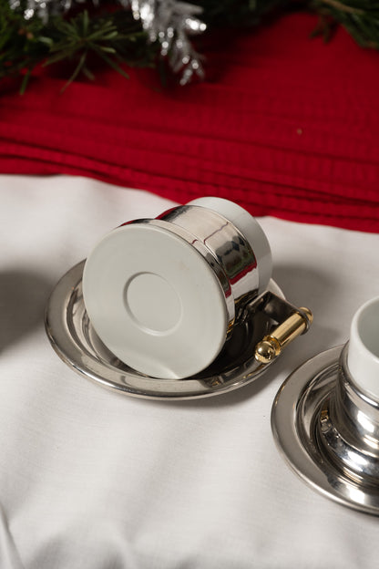 Metal coffee service, VEV GIGA, 1980s