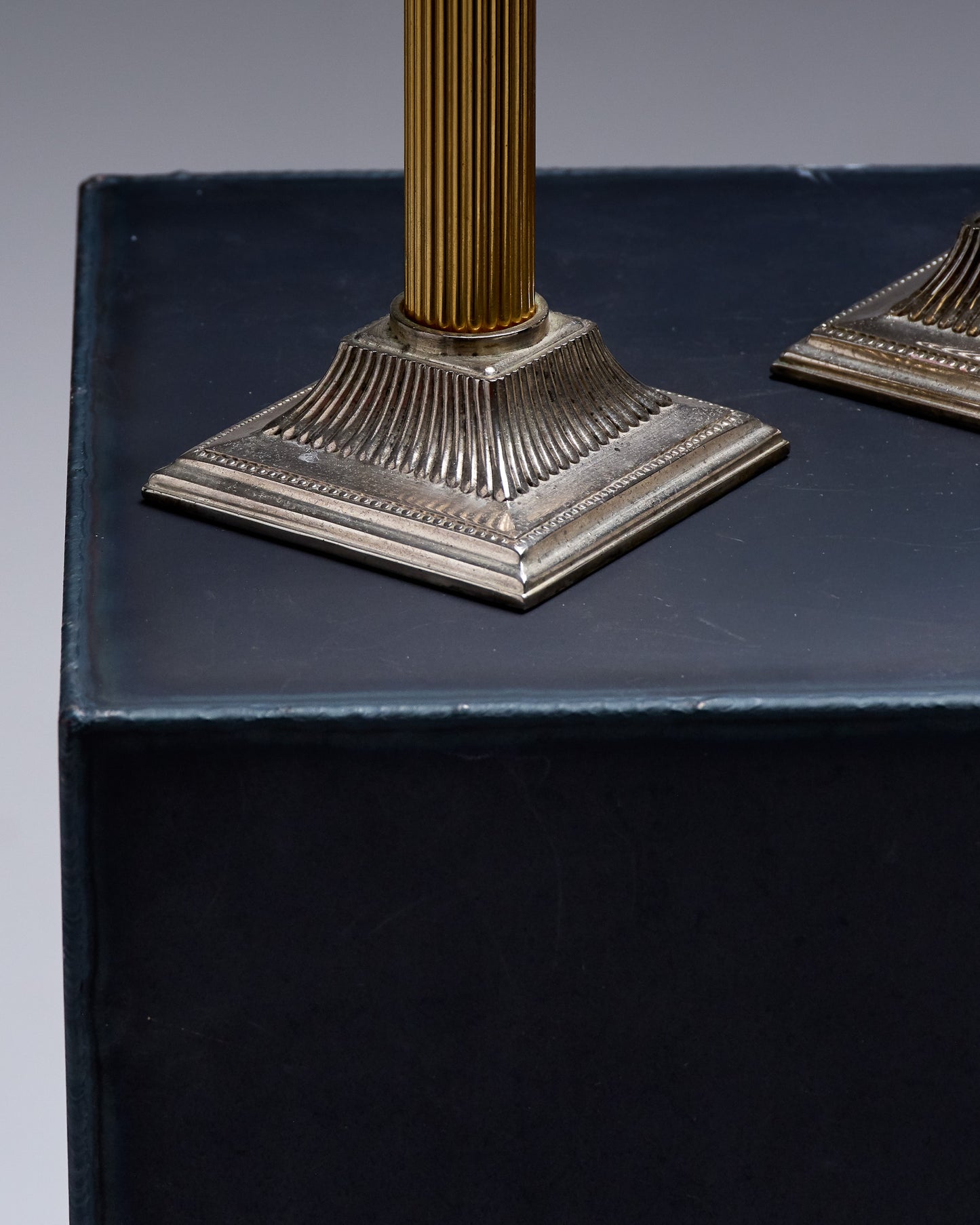 PAIR OF CORINTHIAN CANDLESTICKS, SBS SOLINGEN