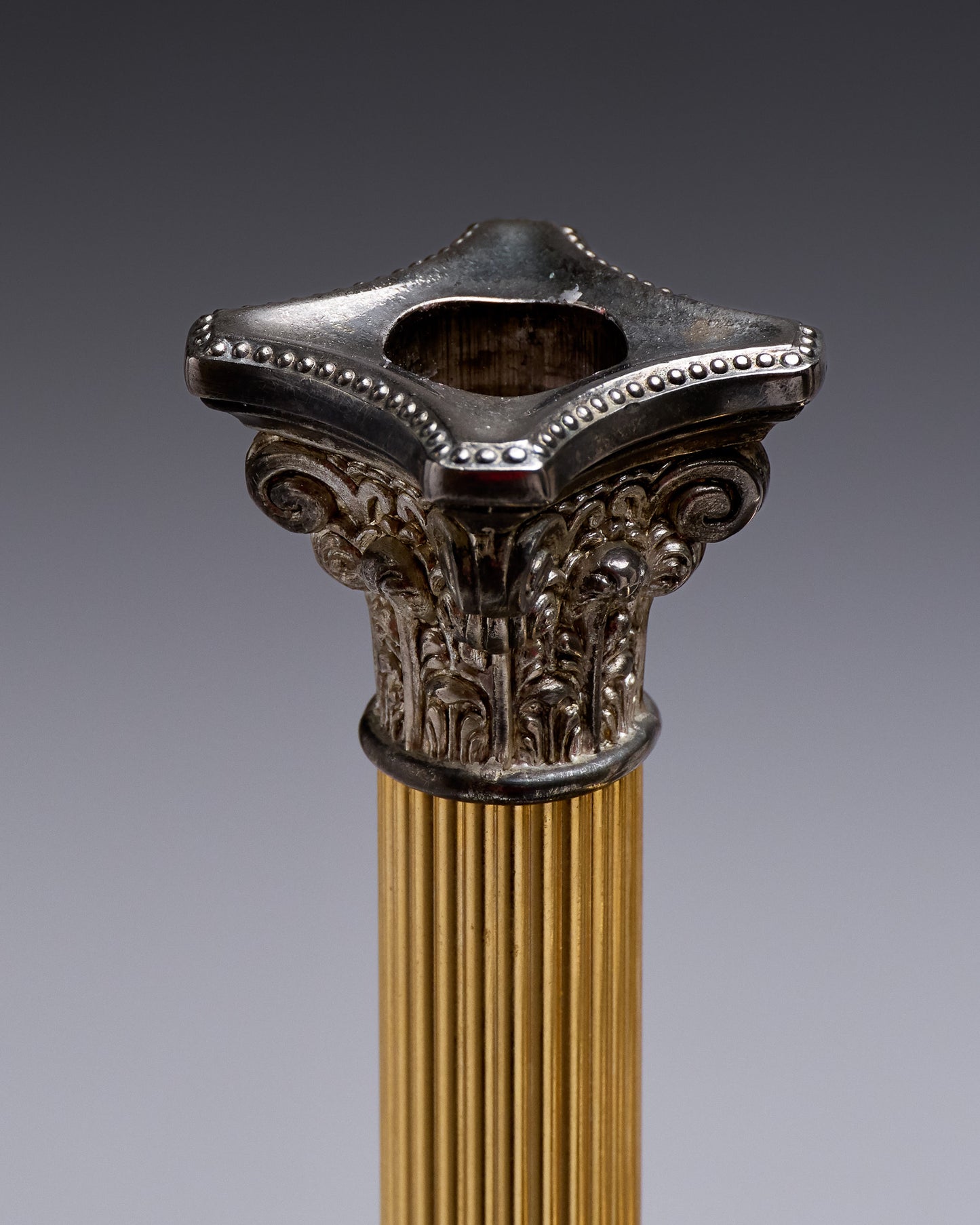 PAIR OF CORINTHIAN CANDLESTICKS, SBS SOLINGEN