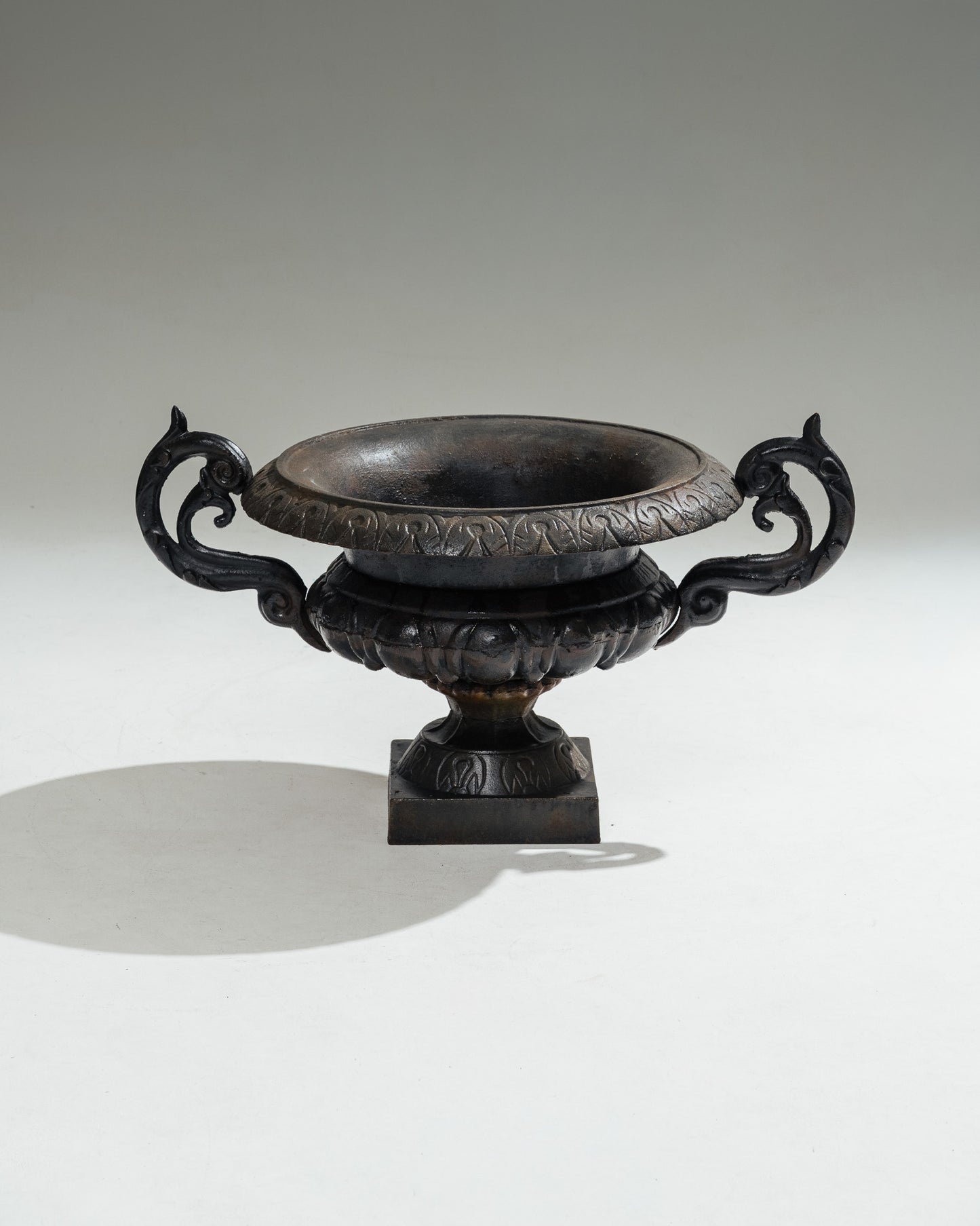  METAL PLANTER WITH HANDLES, 1910s